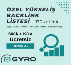 Özel Yükseliş Backlink Listesi (Edu- Gov - Wiki - Yorum - Profil Backlinkler)